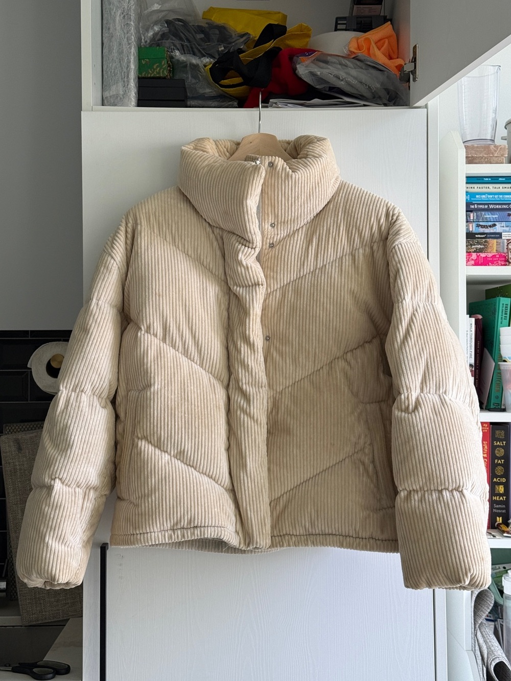 Wilfred The Cloud Puff Corduroy Goose Down Puffer Jacket - Size M